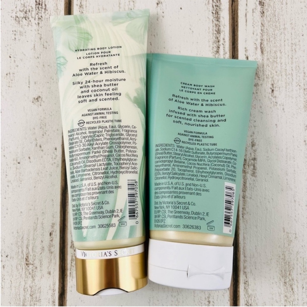 Victoria’s Secret Aloe Water & Hibiscus Body Wash & Lotion Bundle - Picture 4 of 6